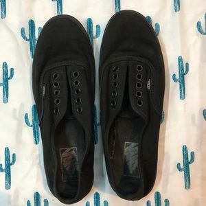 Women’s black Vans